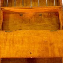 wood box - interior open compartment